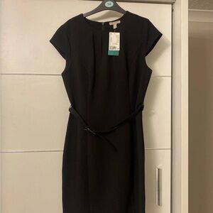 H&M Black Mini Dress with Belt